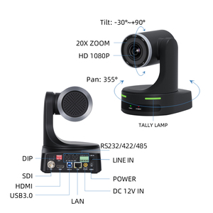 Ip usb3.0 ptz optik kamera ptz video konferans kamerası ile hdmi çıkışı tavana monte usb ptz poe 1080p 3gsdi video kamera - Product Image 2