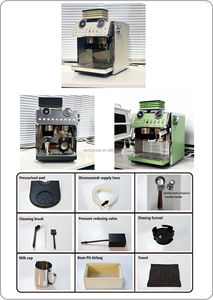 ZILONG doppia caldaia e pompe per caffè Espresso macchina elettrica da caffè incorporato smerigliatrice multifunzionale per uso domestico RV negozio di Hotel - Product Image 2
