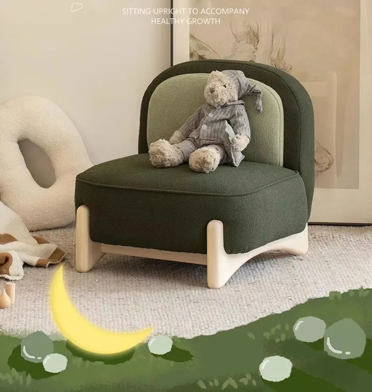 チキトスクリエイティブモジュラーソファと椅子ミニマリストコットンリネン環境にやさしい親子読書椅子