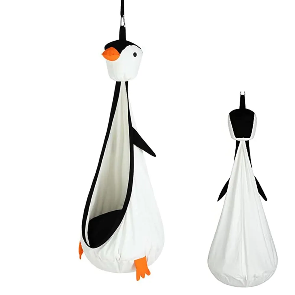 Indoor Pinguïn-Vormige Opknoping Hangmat Schommel Voor Kinderen