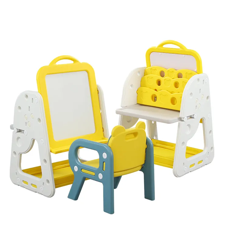 Cavalletto per pittura educazione precoce pittura lavagna portatile Set da tavolo per bambini giocattoli forniture d'arte da viaggio per ragazzi e ragazze