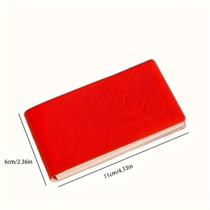 Custom Designed Logo A7 2.36*4.33 Inch Long Strip Leather <strong>Notebook</strong> Portable Memo Small Journal for Work School Printed Gift - Product Image 6