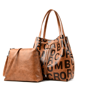 Bán Buôn Thời Trang Ladies Shoulder Bag Borsa Một Tracolla Sacchetto Di Cuoio Coulisse Thương Hiệu Túi Xách Thư Nổi Pu Túi Xách Bộ - Product Image 4