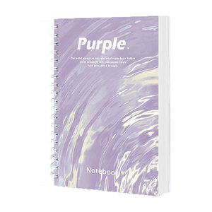 Longorgeous B5 thiết kế độc đáo da xoắn ốc máy tính xách tay nghiêng lên bìa cứng máy tính xách tay da tùy chỉnh máy tính xách tay - Product Image 1