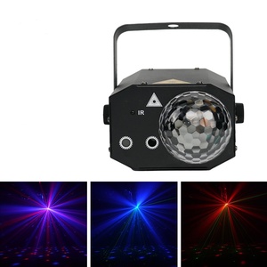Bar KTV LED Disco luci stroboscopiche prestazioni telecomando luce di scena RGB Laser Pattern illuminazione scenica