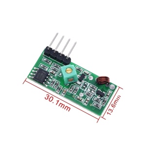 Drahtloses 433-MHz-HF-Empfängermodul und 433-MHz-Sendermodul-Kit 2PCS RF 433 M Hz-Feder antenne Kompatibel mit Arduino