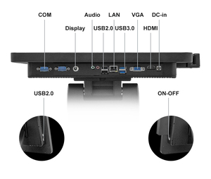 Dual-Touchscreen 15 Zoll 9,7 Zoll Aluminium legierung Shell Windows POS-Maschine Effiziente Registrier kasse für Restaurant Retail Shop - Product Image 6