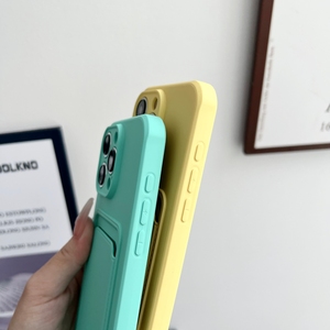 iPhone 16时尚纯色钱包手机套滑动卡TPU手机套iPhone 12 13 14 15 - Product Image 5