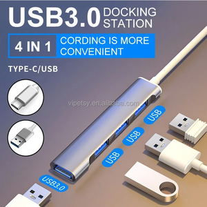 4 1高速USB3.0 OTG集线器4端口USB C多分离器适配器，适用于笔记本电脑全新状态OTP电脑配件 - Product Image 3