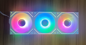 <strong>Customized</strong> Logo 120mm <strong>Computer</strong> <strong>Building</strong> Block Fan Three-in-One Splicing Cooling Fan - Product Image 3