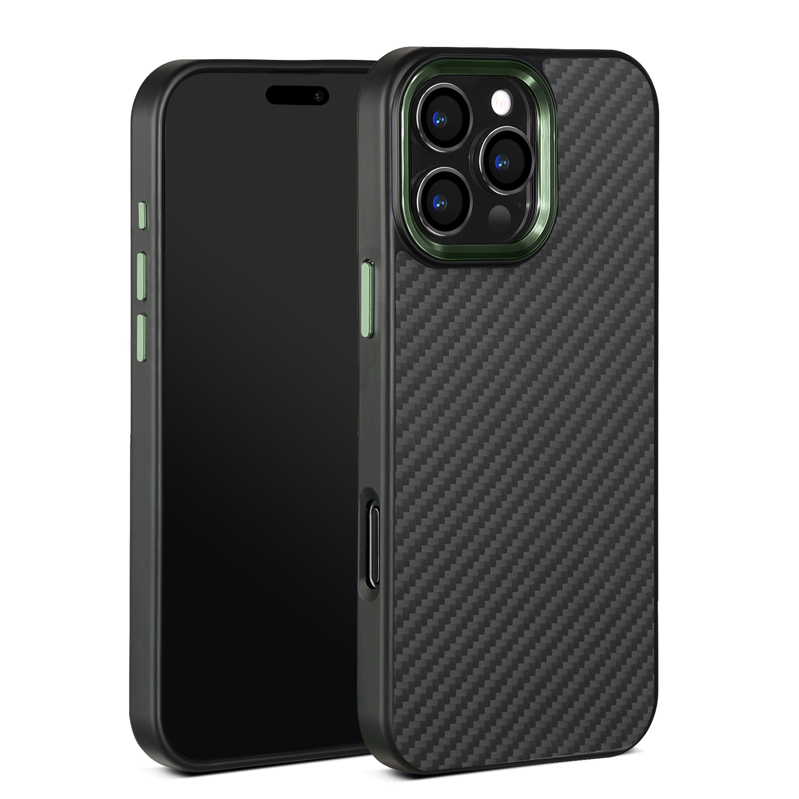 Green metal frame araimd fiber