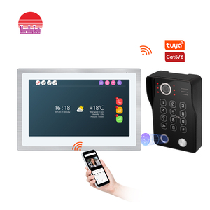 High Quality <strong>TCP</strong>/<strong>IP</strong> <strong>Video</strong> <strong>Intercom</strong> Doorbell <strong>System</strong> with 10.1 Inch Indoor Monitor and FIngerprint Outdoor Unit Unlock for Villa