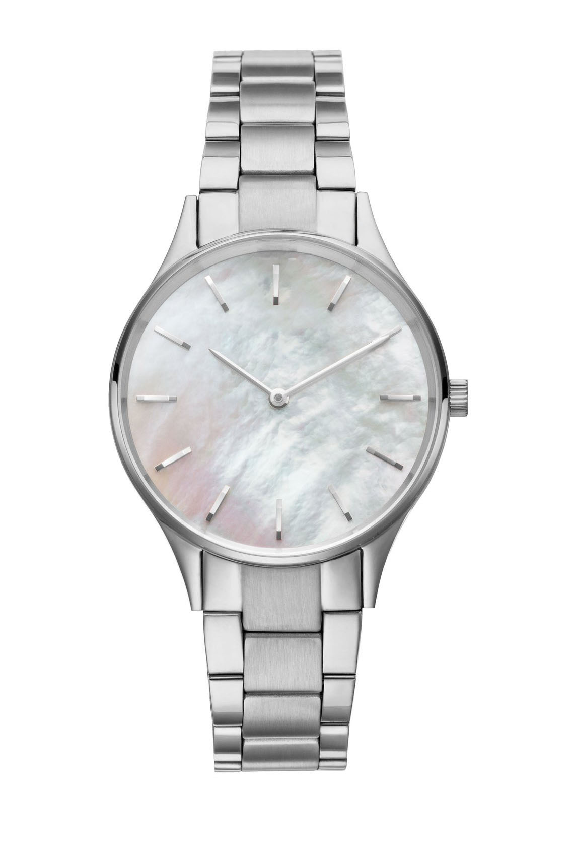 Silver case-silver steel strap