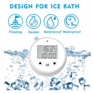 Termómetro de baño de hielo flotante ip67 electrónico pantalla de temporizador tiene tres temperaturas termómetro flotante de baño de hielo tiempo digital - Product Image 5
