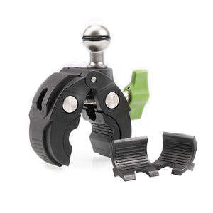 GoProおよびその他のアクションカメラ用の25.4mmモーターサイクルカニクランプハンドルバー固定マウント自転車ホルダー