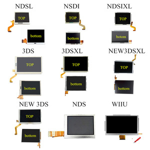 Wii U New3DSXL NDSL NDDI NDSIXL New3DS NDS 3DS 3DSXL konsol ekran paneli için yedek LCD üst alt ekran - Product Image 1