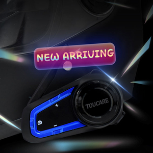 TOUCARE V10 Dual Chip Bluetooth Headset 8 Riders Intercom Casco de motocicleta Altavoces con cancelación de ruido para motocicleta - Product Image 6