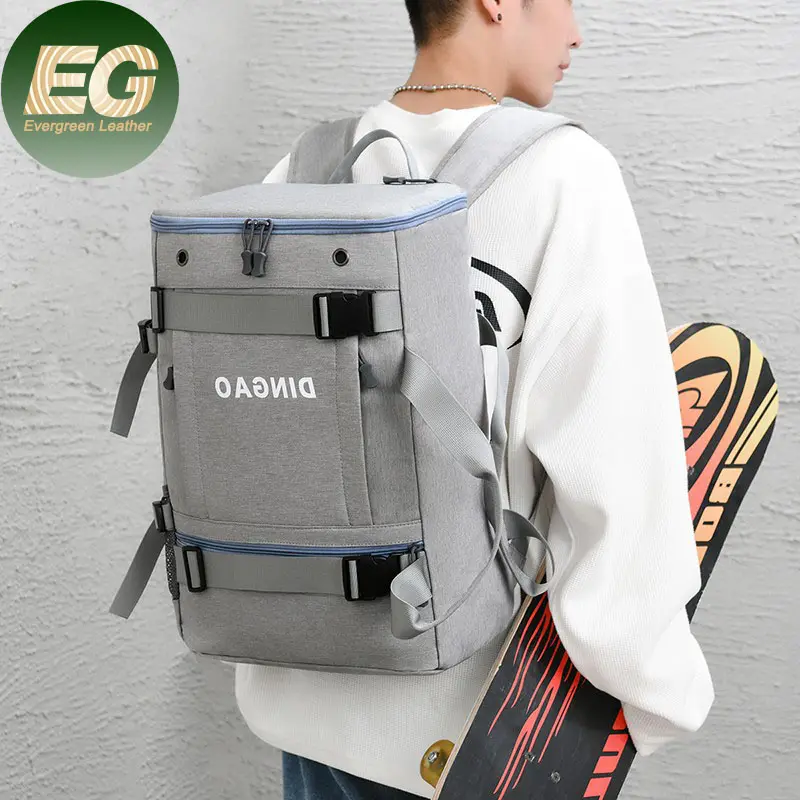 SA87 स्की नायलॉन Backpacks स्केटबोर्ड बड़े यात्रा आउटडोर थोक निविड़ अंधकार स्कूल बैग पर्स कस्टम लोगो परिवर्तनीय बैग