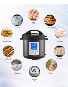 Многофункциональный 6L 220V Запасные части, непокрытый алюминиевый внутренний горшок с антипригарным покрытием, коммерческая электрическая скороварка