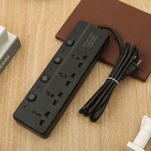 新时代批发家庭办公室多功能电源插座，带10A铜插头2个USB a输出端口3m电缆长度