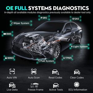 Il più nuovo XTOOL D7 Automotive All System strumento diagnostico lettore di codici programmatore di chiavi Auto Vin con 26 + funzioni Test attivo