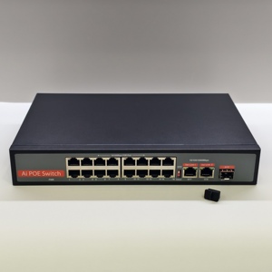 Netzwerk-Switch Rack-monti erbarer PoE-Switch Gigabit 16-Port 1000 Mbit/s 2*1000 Mbit/s Uplink 1 SFP-Überwachung Nicht verwalteter Ethernet-Switch - Product Image 3