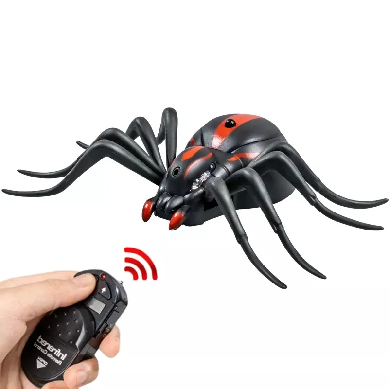 Nouveau jouet araignée télécommandé avec lumière Led pour garçons, cadeau pour enfants, jouet électrique Cool Arachnid Rc télécommandé