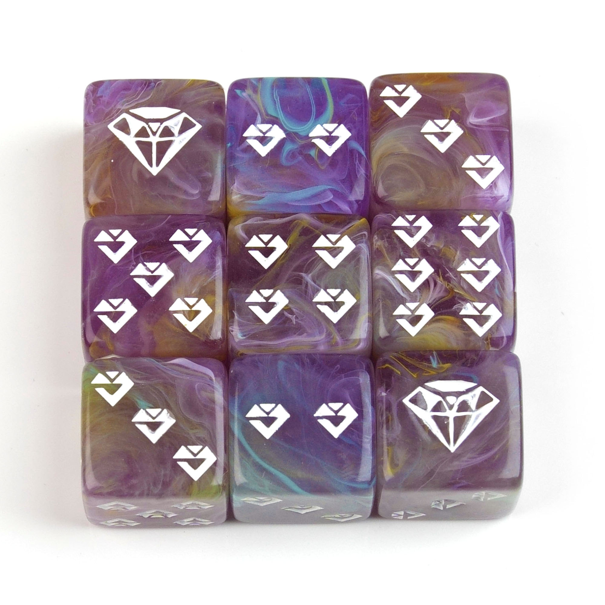 3 Naranja / azul cielo / morado