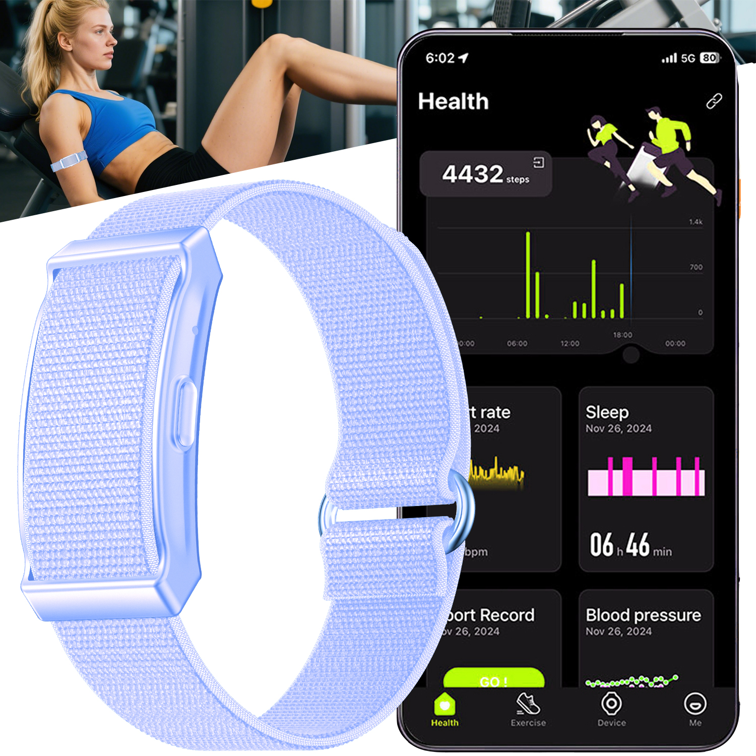 Blue Nylon Strap