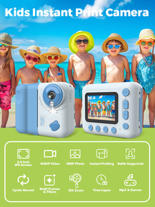 V19 Kids Instant Print <strong>Camera</strong> 2.4' Screen 1080P Video 10X Zoom Selfie Printable <strong>Camera</strong> Children Print <strong>Camera</strong> Toy Gift with Game - Product Image 2