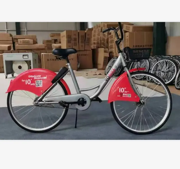 26 pollici Smart Lock pubblicità bicicletta pubblica condivisione bici disponibile