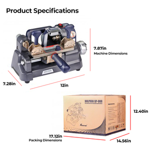 新着XhorseコンドルXP008ドルフィン自動キー鍵屋XP-008切断機キー複製製造 - Product Image 3