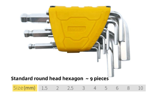 L şekli altıgen anahtarı onarım aracı ev donanım düz kafa anahtarı Hex anahtar setleri - Product Image 6