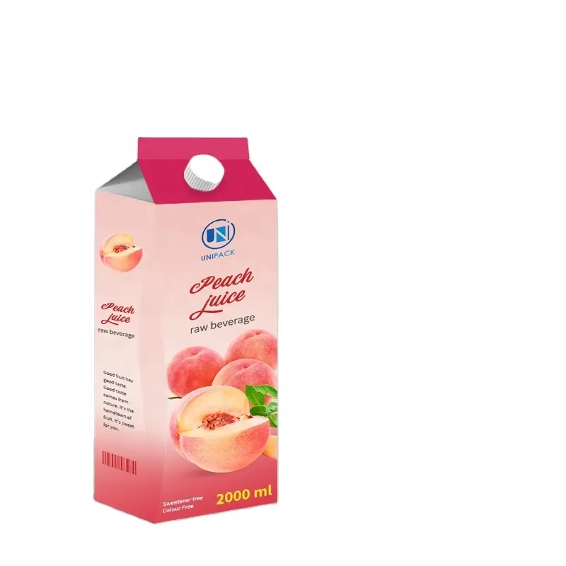 Imballaggio asettico amichevole della scatola di carta del mattone del cartone della paglia della bevanda del latte del succo di alta qualità di Unipack