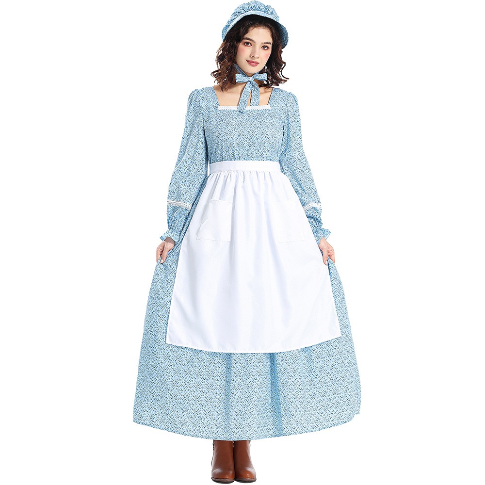 blue(dress,apron,headwear)
