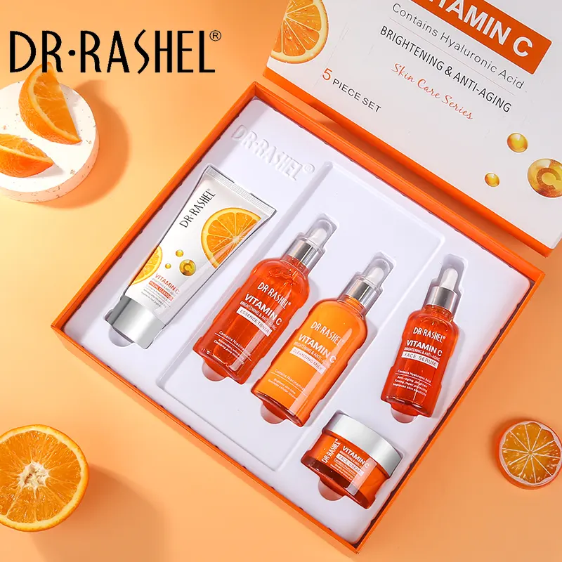 DR RASHEL-Juego de suero facial con vitamina C, Set de cuidado de la piel antienvejecimiento