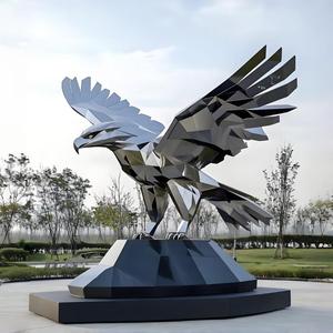 Tóm tắt cuộc sống Kích thước Home yard động vật điêu khắc thép không gỉ Panther tượng - Product Image 3