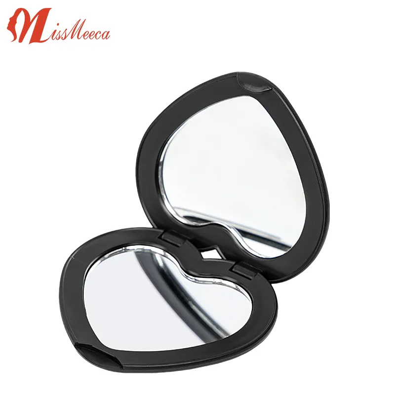 Cermin rias saku Mini dapat dilipat ringkas lucu tangan portabel Miroir Espejos Decorativos Espejo Decorativo cermin rias berbentuk hati