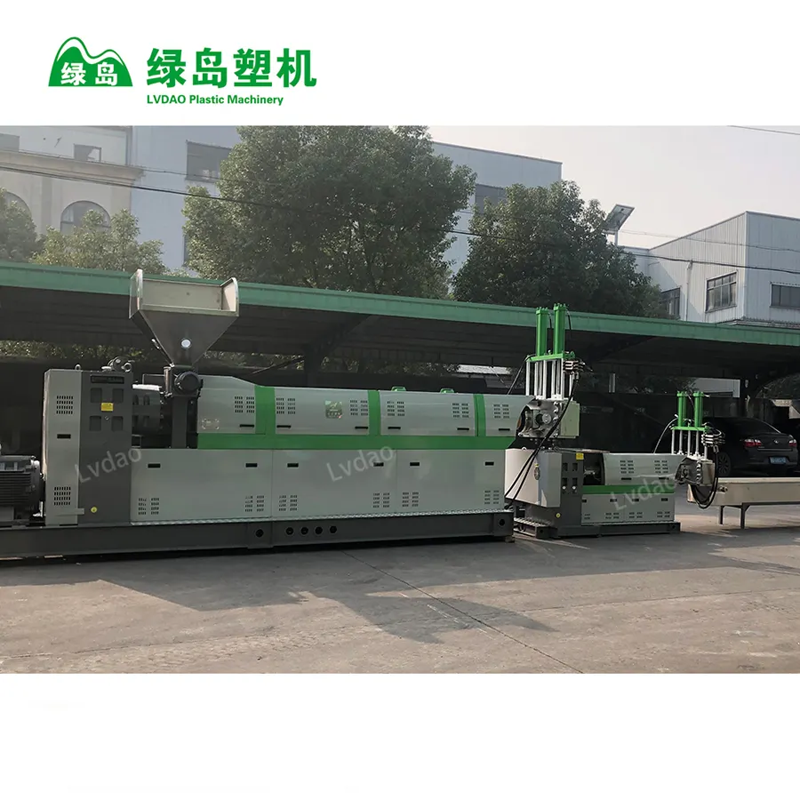 Lvdao PP PE water cooling two stage plastic recycling machinery granulator machine recycling plastic granulating machine