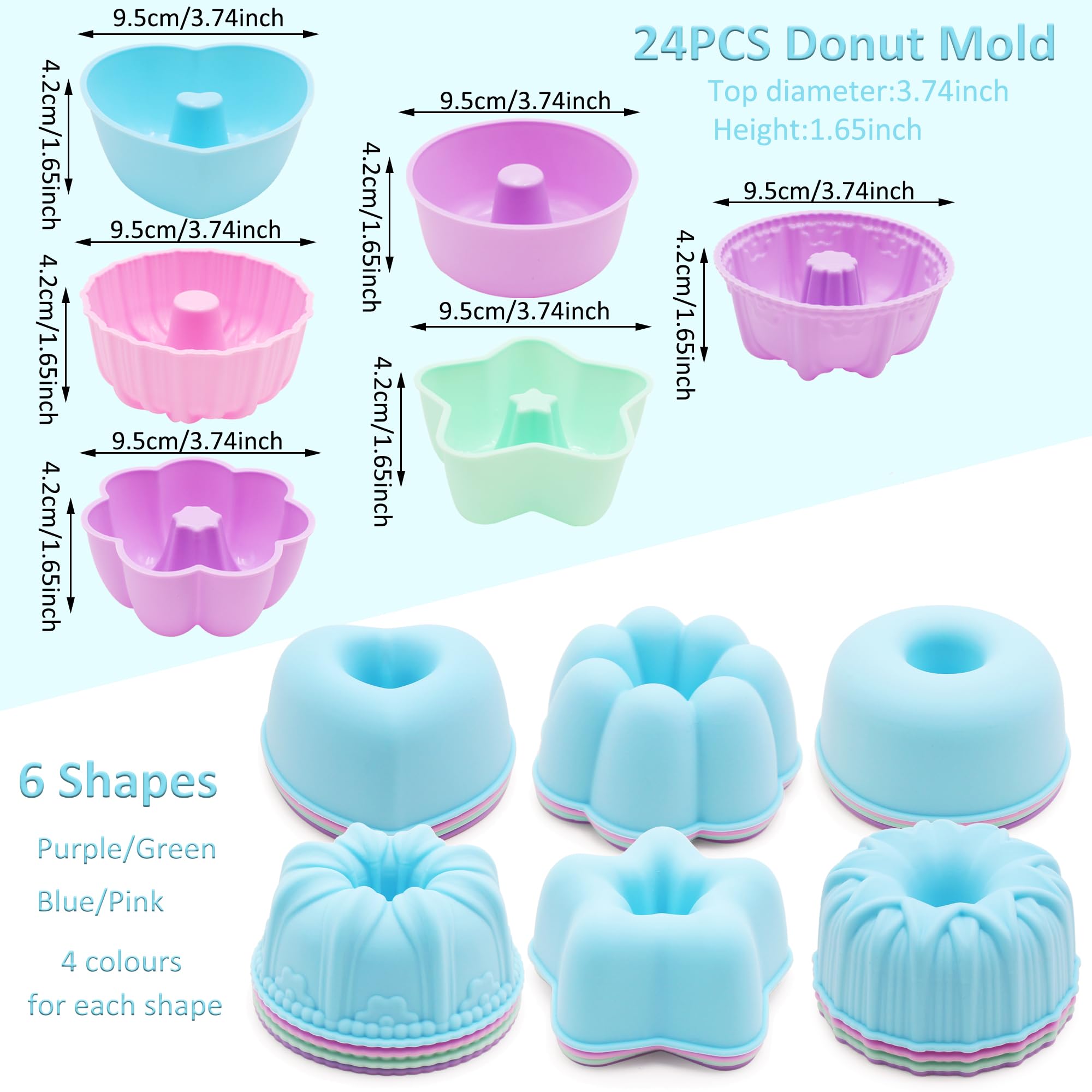 Grande taille 24pcs