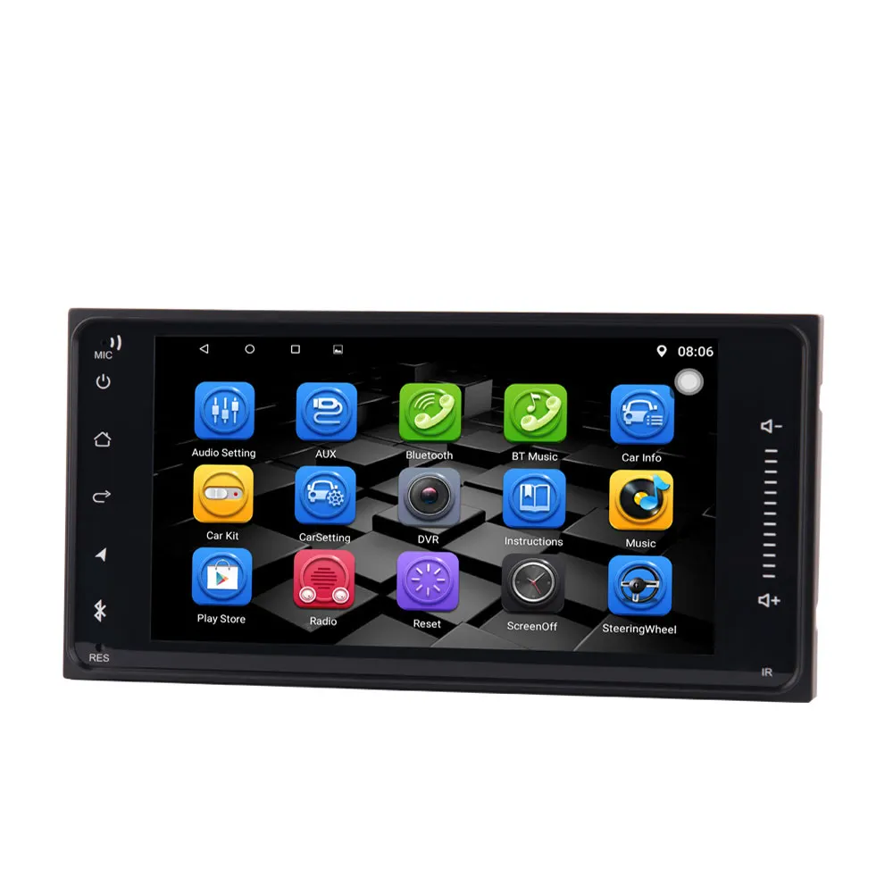 Multimedia Mobil 2 Din, Radio Mobil Universal Navigasi GPS BT 2din Audio Stereo FM USB MP5