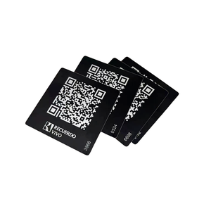 カスタムQRコードラベル陽極酸化アルミニウム表面下スクリーン-印刷 - Product Image 1