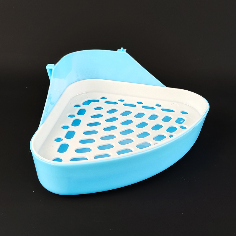 S size triangular toilet in blue color