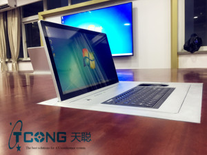 ビデオ会議モニターフリッパー電動フリップアップモニターリフト隠しコンピューターモニターリモコン付きリフト - Product Image 6