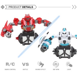 Juguetes de control remoto de radio para niños, robot de combate de rotación de 360 grados, juguete interactivo de fiesta, robot de combate de boxeo - Product Image 3