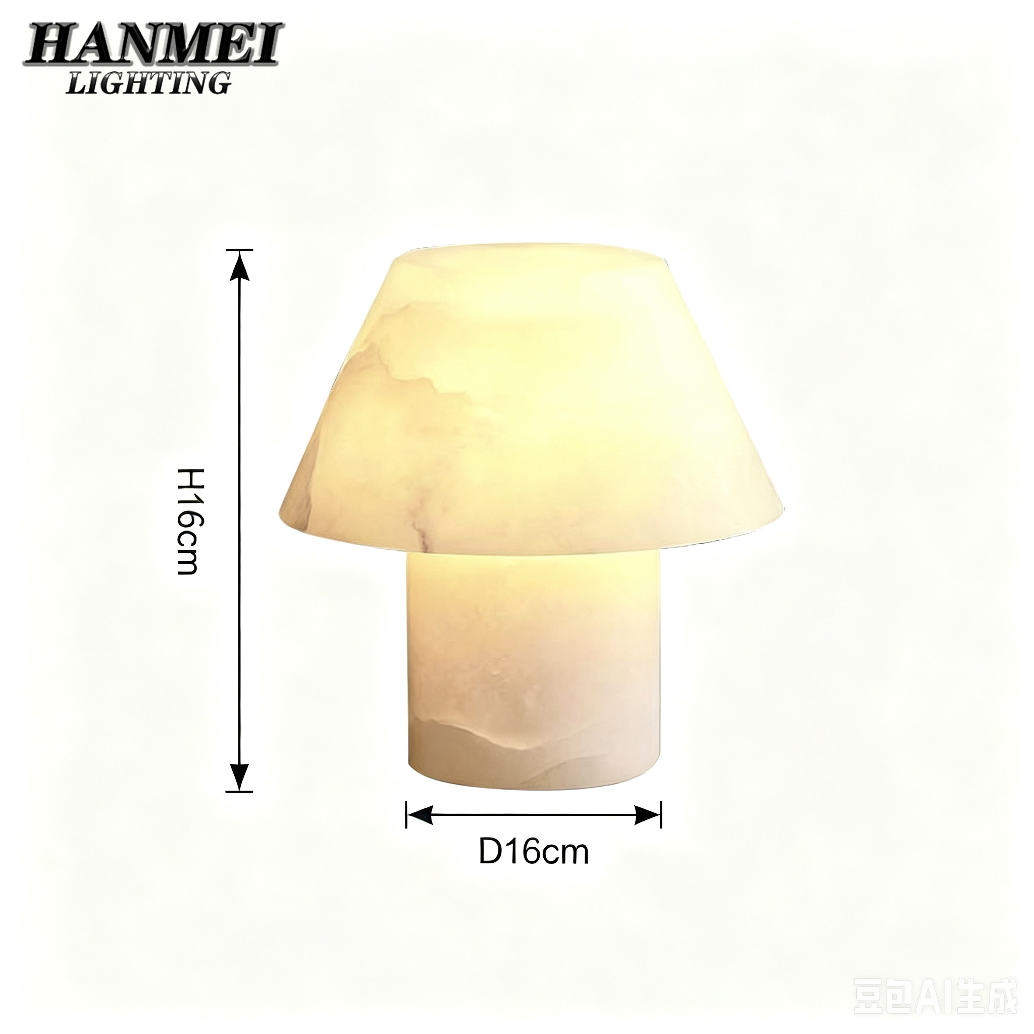 White-A/D16*H16cm