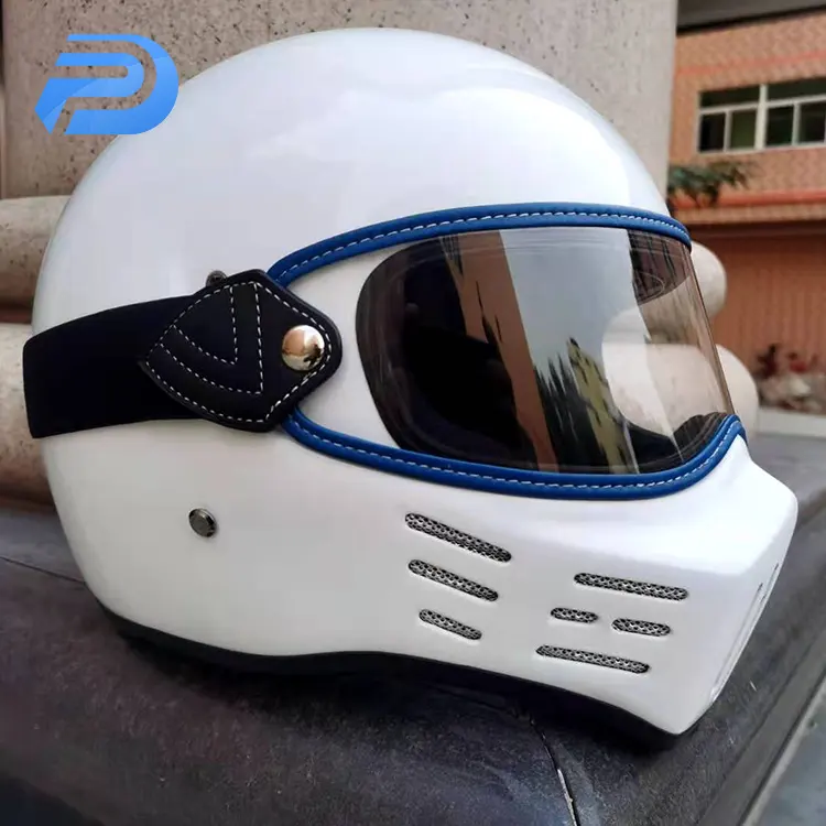 클래식 안티 안개 오토바이 하프 페이스 헬멧 빈티지 고글 렌즈 바이저 오토바이 헬멧