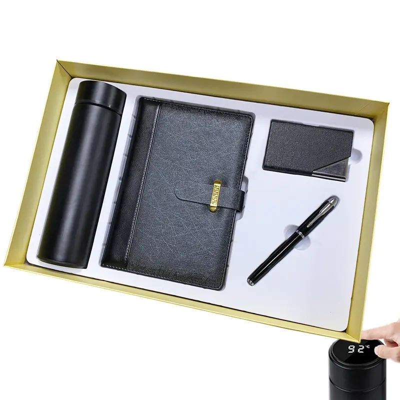 Деловая Практичная ручка держатель для карт блокнот термос кружки подарочный набор роскошная коробка