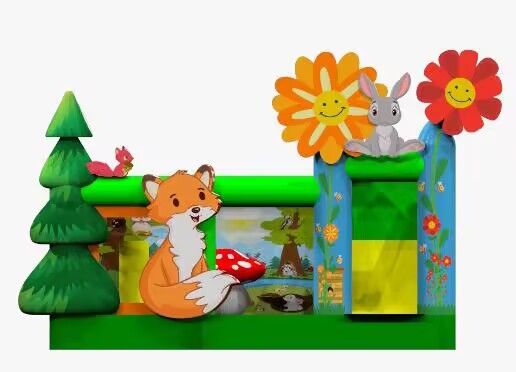 fox bounce house combo
