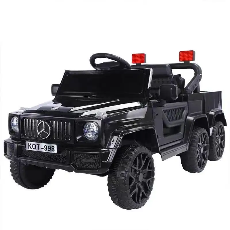 Carrinho de brinquedo infantil elétrico, com 2 assentos, alta qualidade, para passear, carro, 6 rodas, carro de operação a bateria para crianças